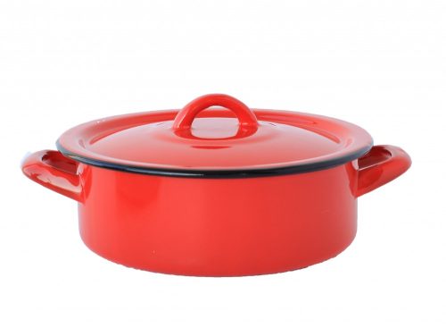 Emaille Topf 20 cm  2 L Rot