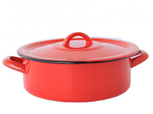 Emaille Topf  22 cm  2,75 L Rot